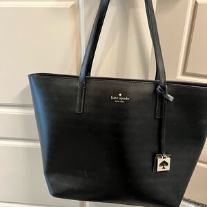 Kate Spade Black Tote with Charm